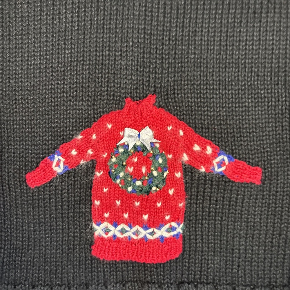 Marisa Christina Sweater Vest Women 1X Ugly Christmas Holiday Winter Teacher VTG - Picture 5 of 11